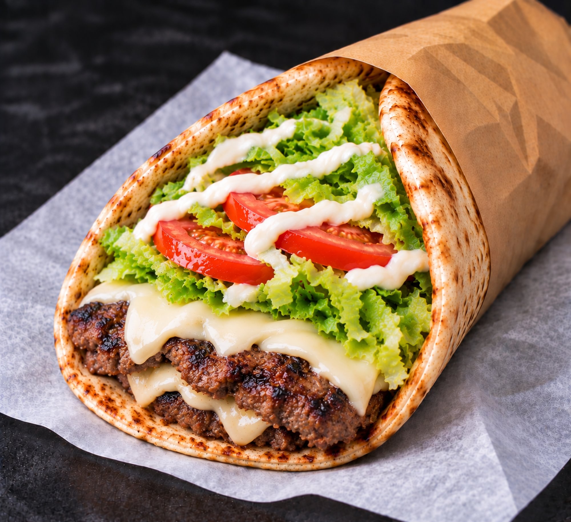Cheeseburger Pita