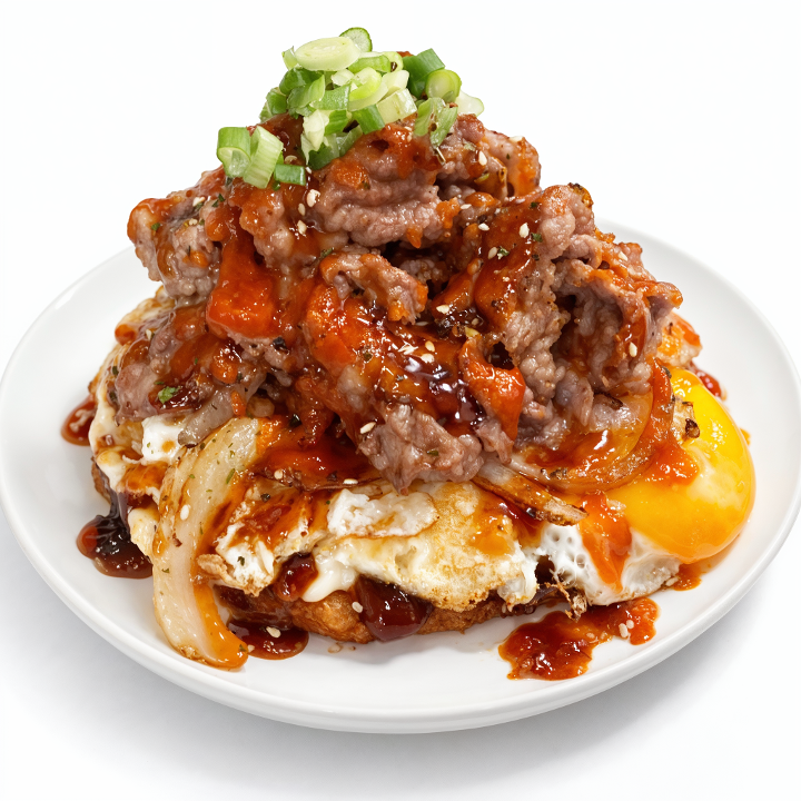 Japanese Steak Okonomiyaki (Pancake)