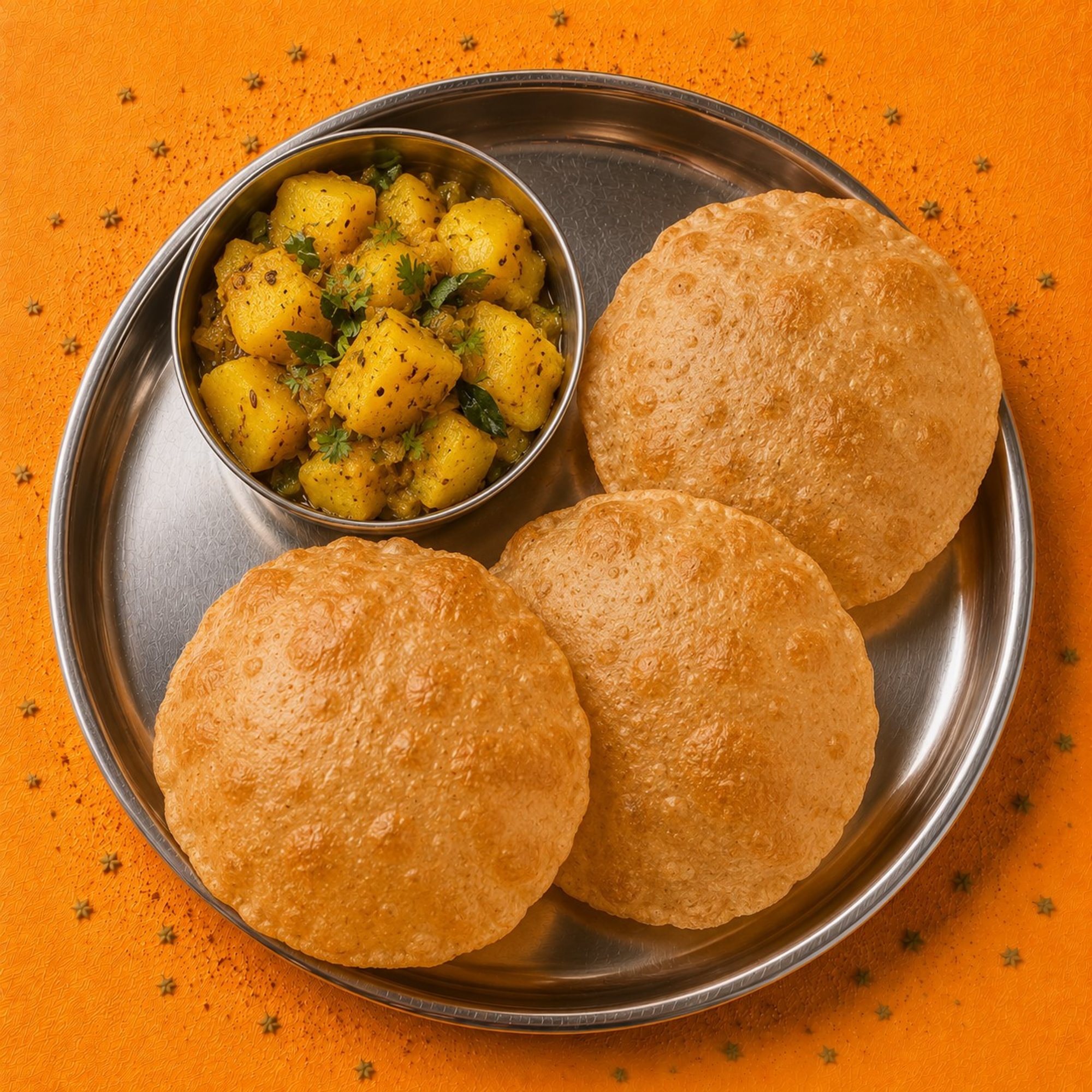 Poori with Potato Curry
