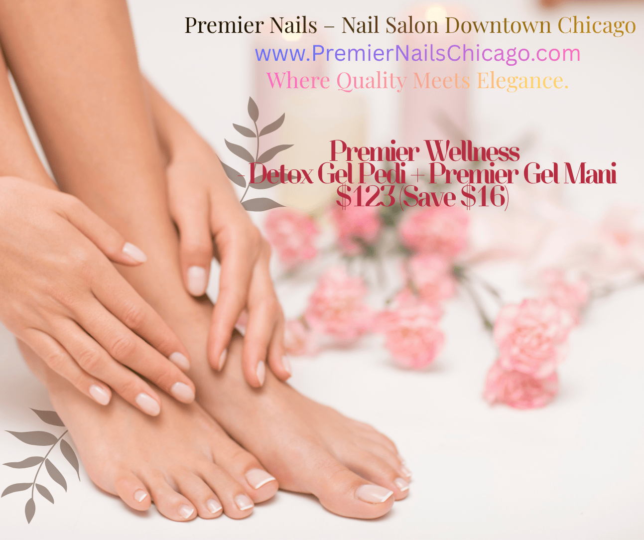 #6 Premier Wellness Combo – Detox Gel Pedi + Premier Gel Mani $123 (Save $16)