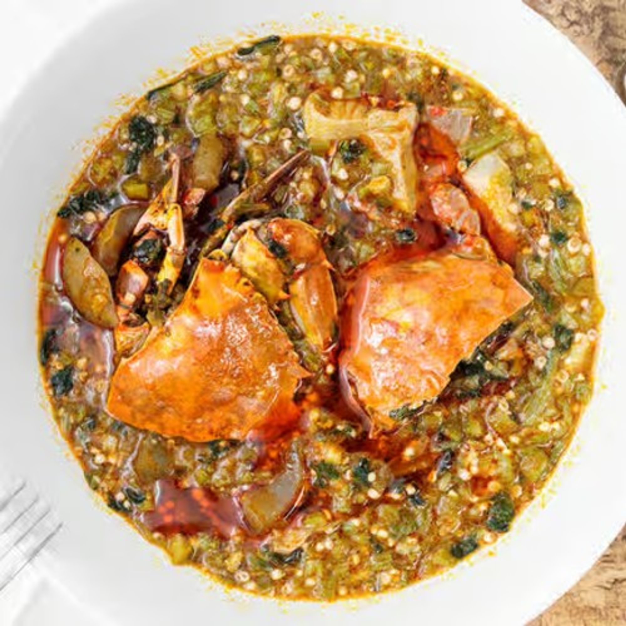Okra Soup Alone