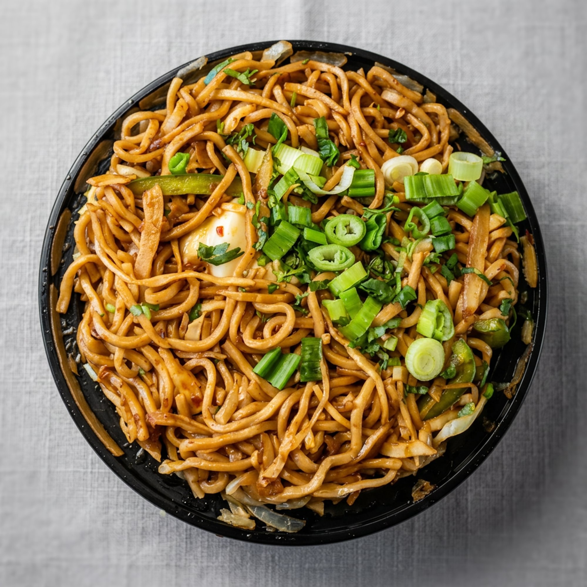 Veg Hakka Noodles with Manchurian