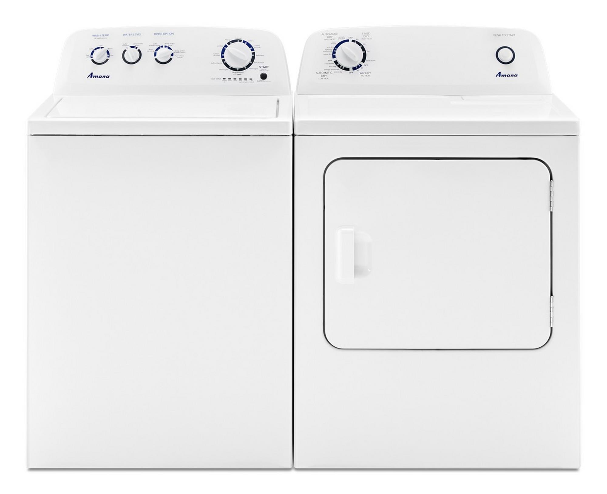 3.8 cu. ft. Top Load Washer & 6.5 cu. ft. Electric Dryer