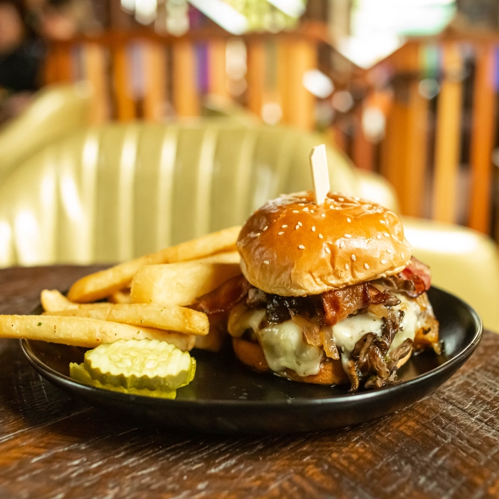 21-DAY DRY-AGED BUCKATABON BURGER