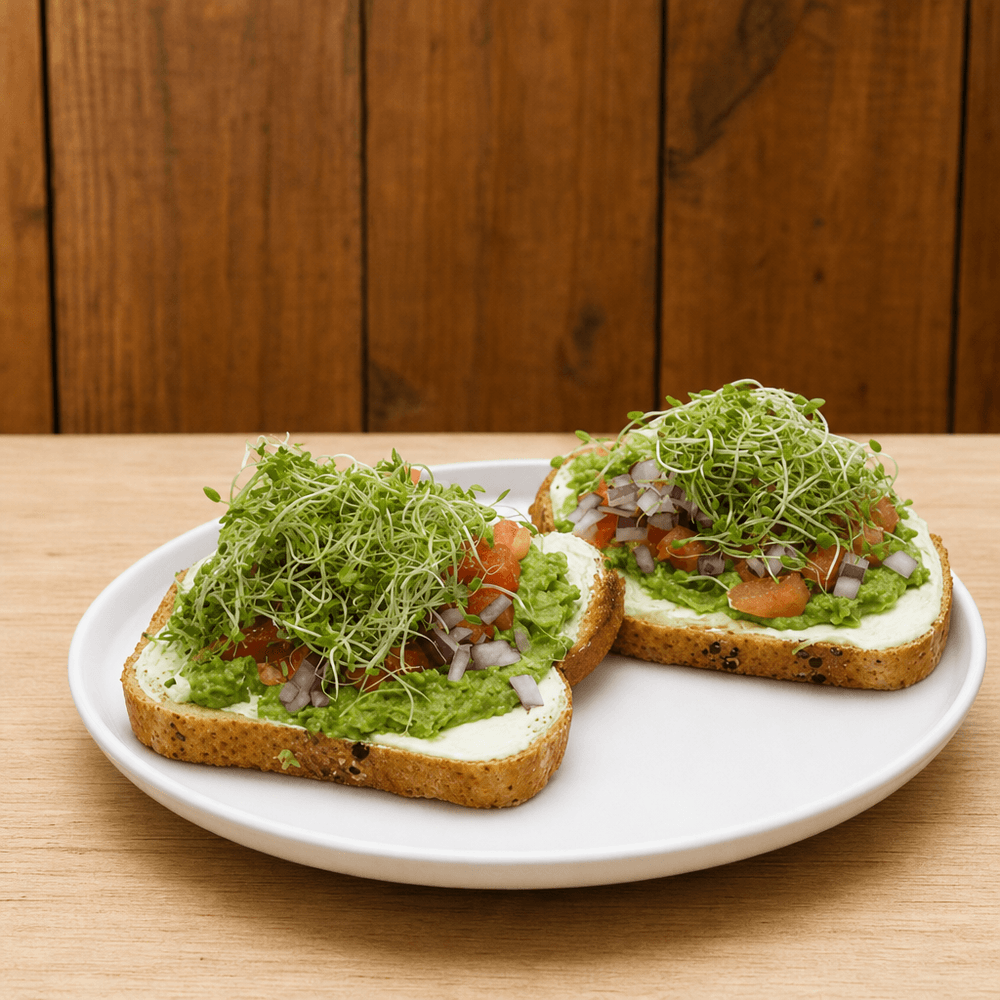 #14 Avocado Toast with Cream Cheese & Veggies