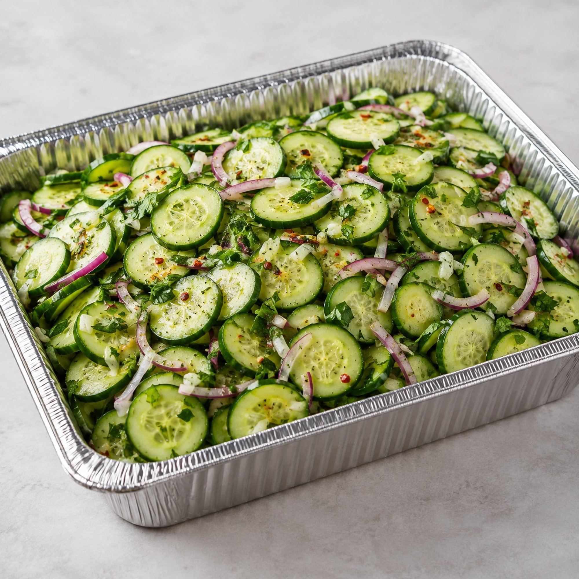 Cucumber salad — Catering Tray