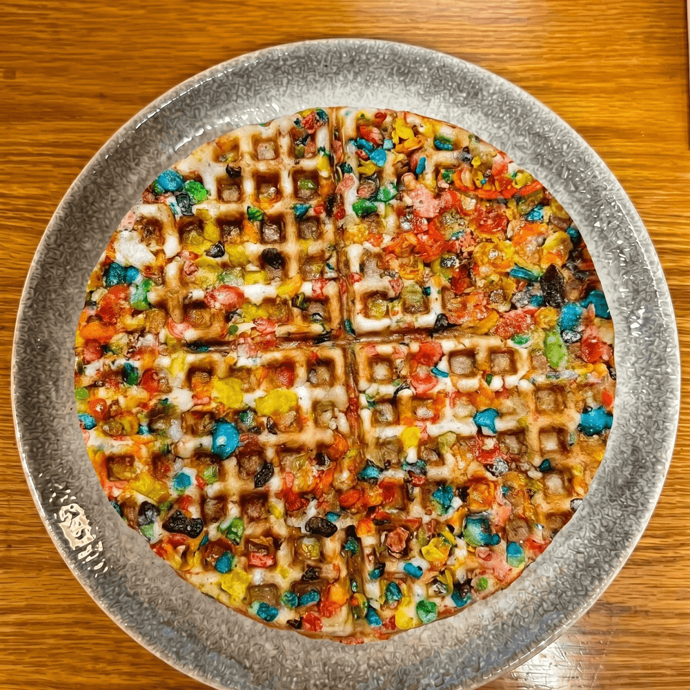 Fruity Pebble Waffle
