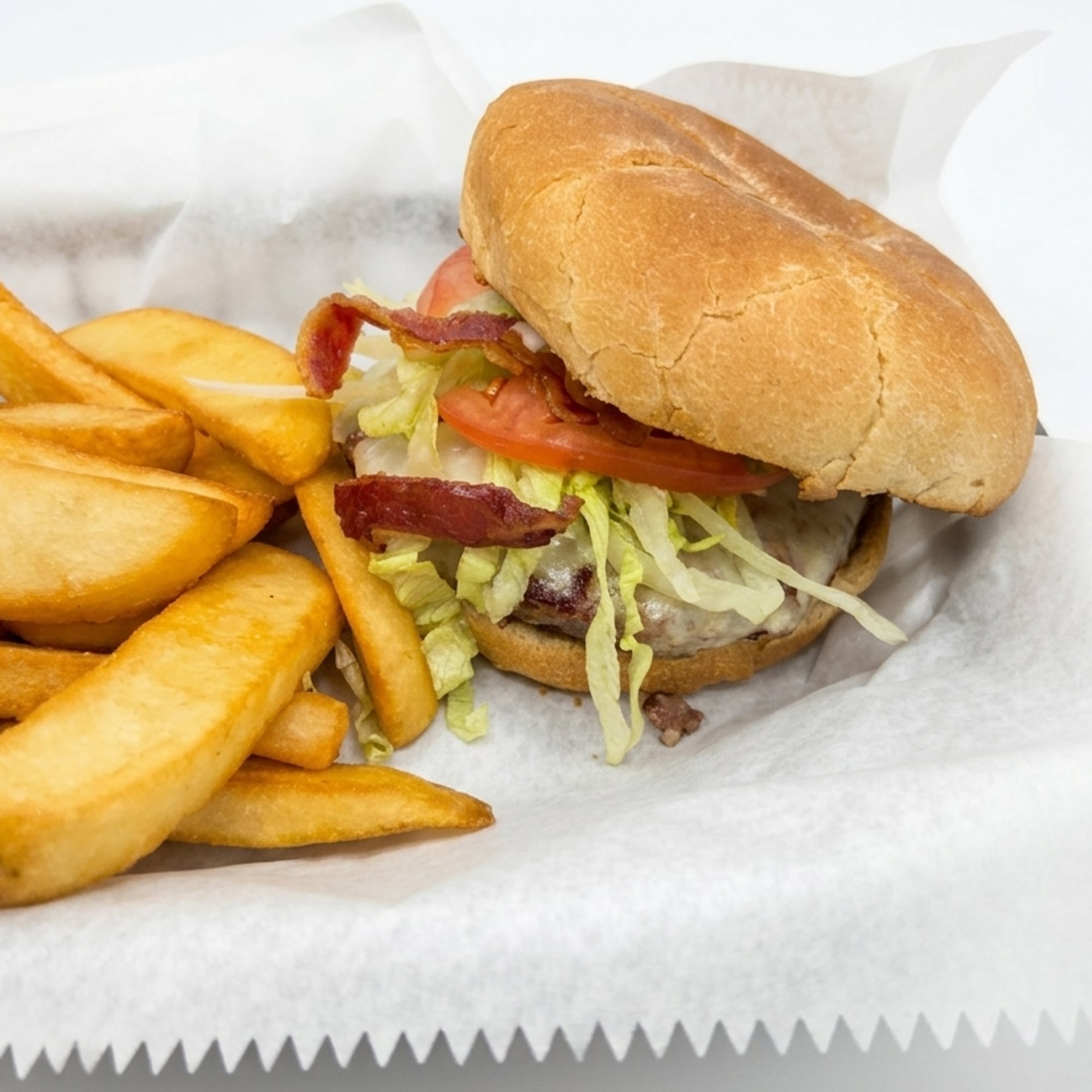 Bacon Ranch Melt Burger Plate