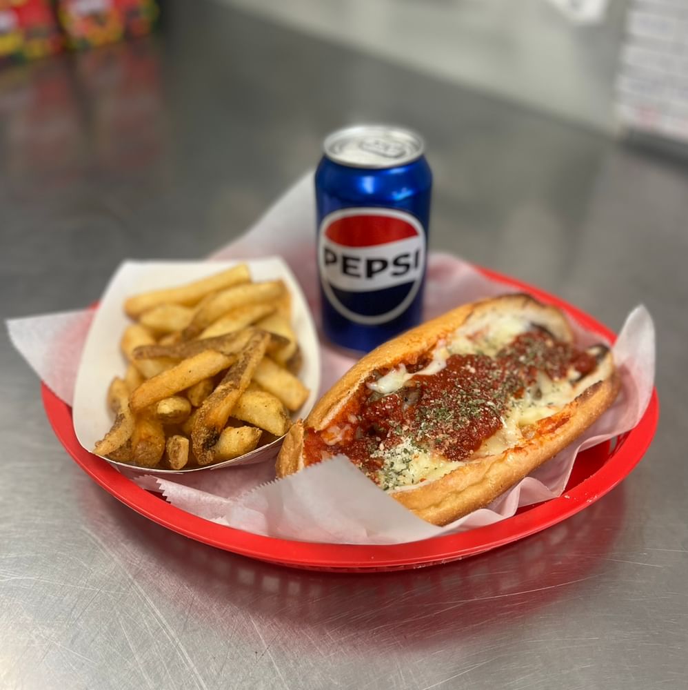 8" Sausage Parm Sandwich Meal Deal