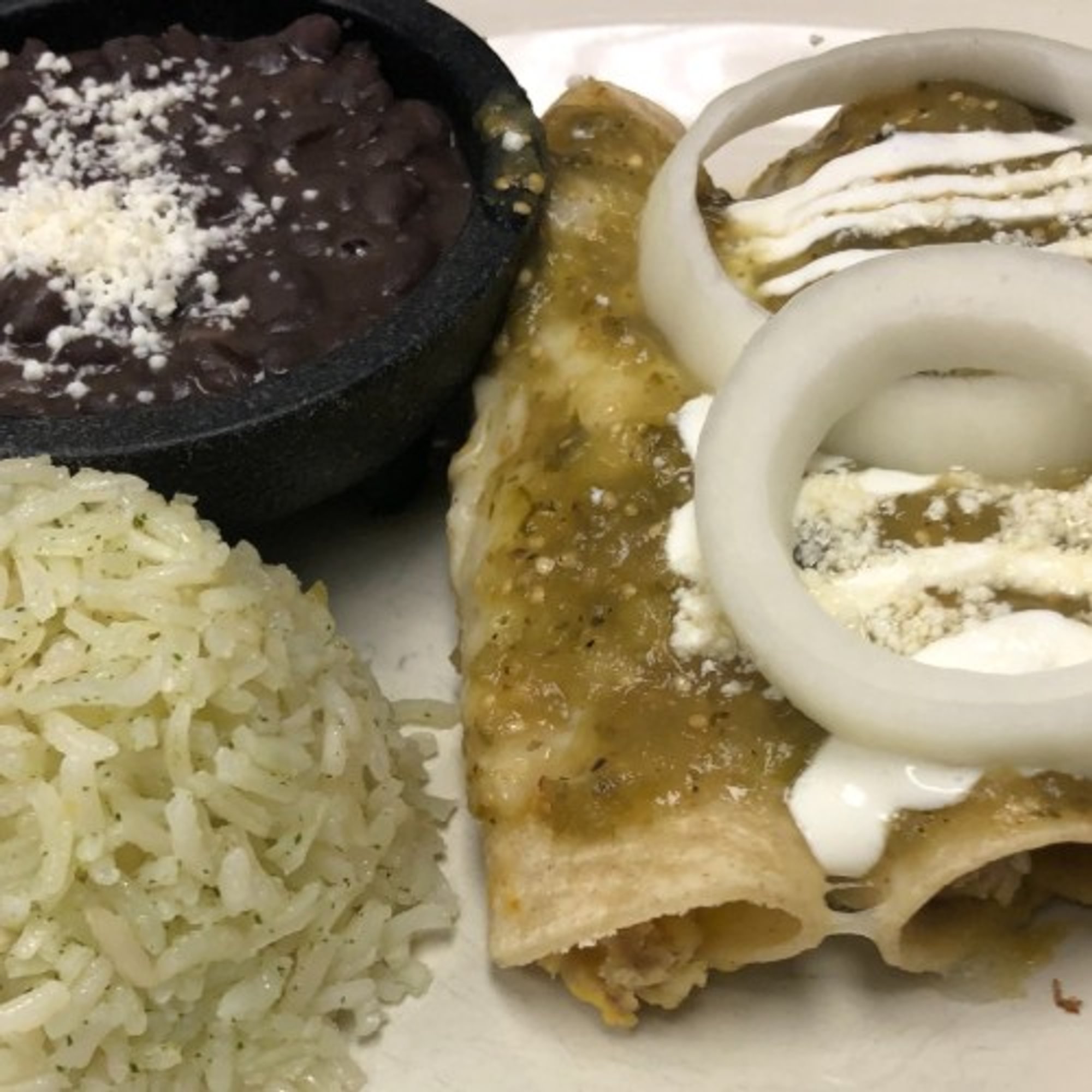 Enchiladas Verde Lunch