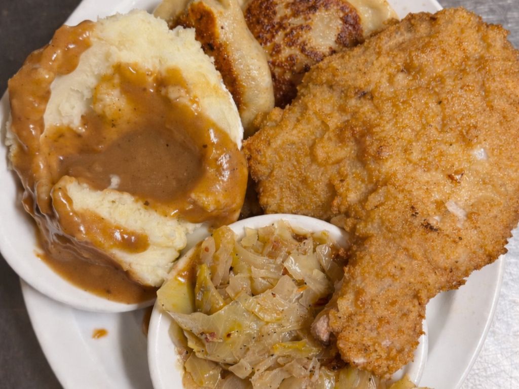 Pork Chop & Pierogi