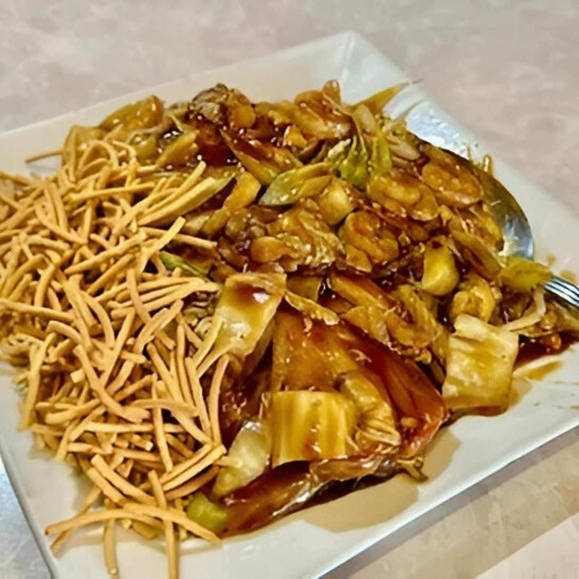 BBQ Pork Napa Chow Mein