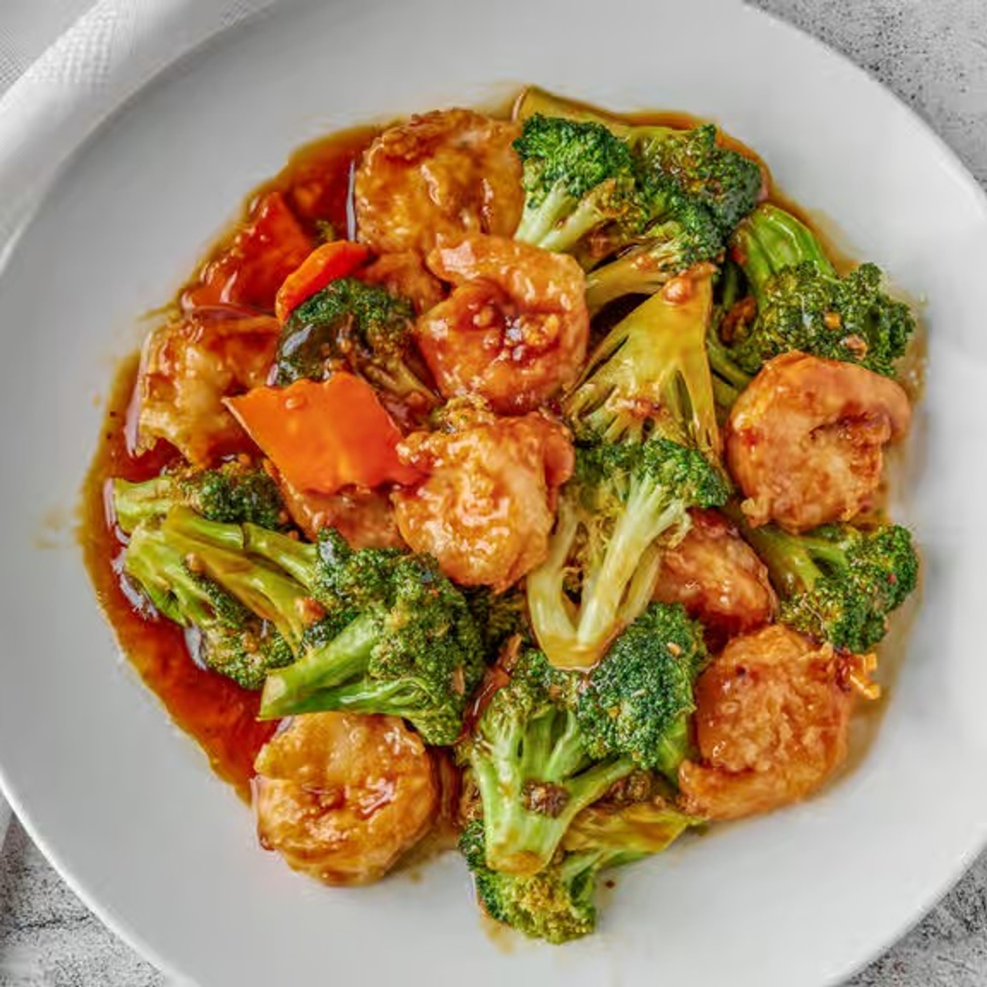 Shrimp with Broccoli / 芥蓝虾