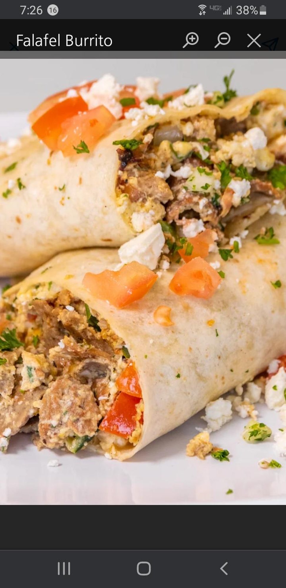 Fat Greek Breakfast Burrito