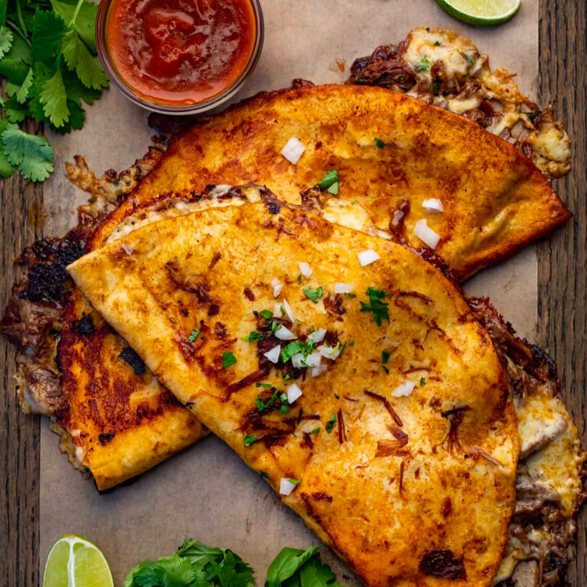 Beef Birria Quesadillas