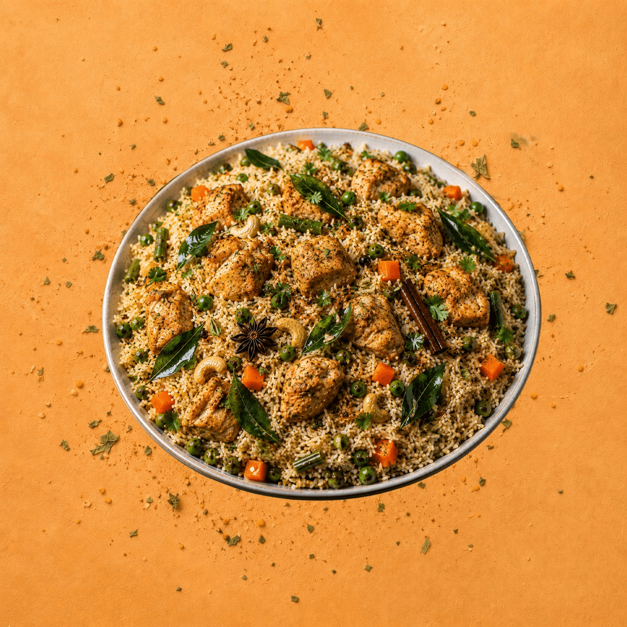 Curry Leaf Chicken Pulao