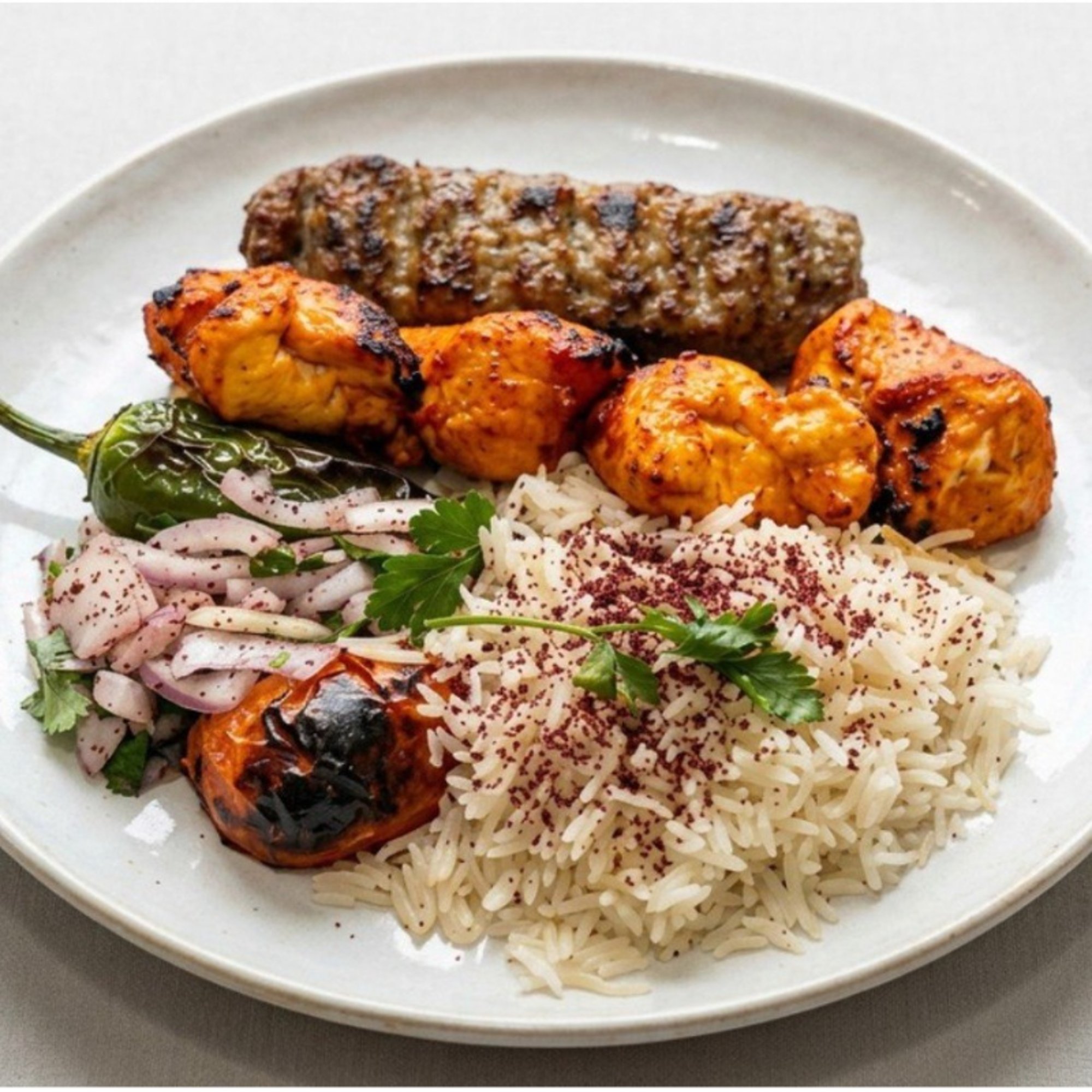 Chicken Kebab & Beef Lule
