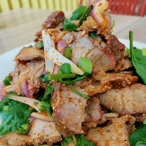 Beef Spicy Salad (Nam Tok)