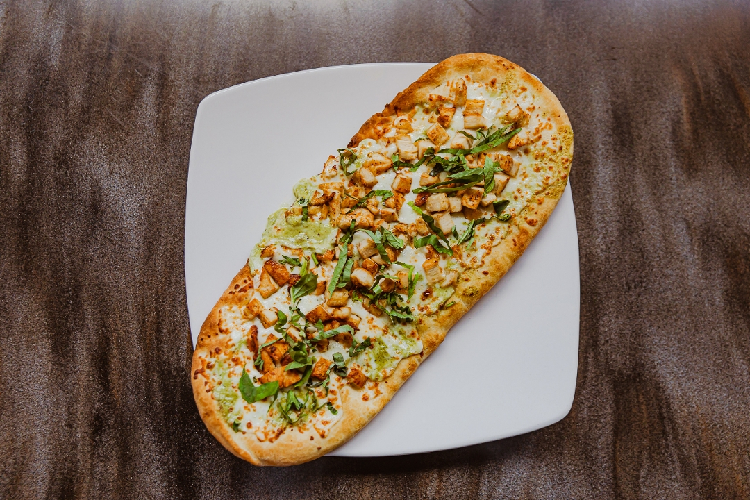 Chicken Pesto Alfredo Pizza FB