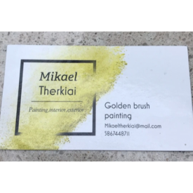 Golden Brush Painting