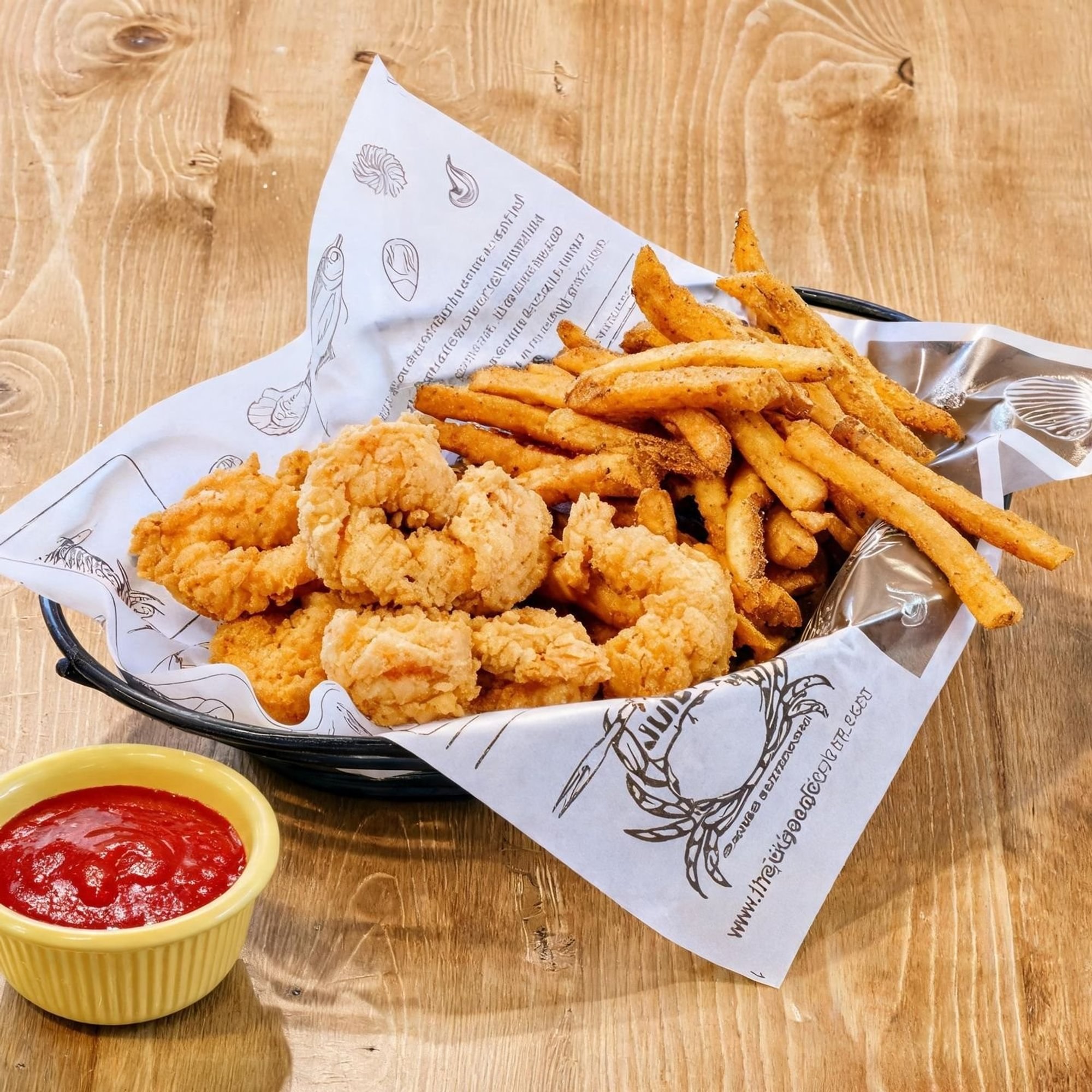 Fried Shrimp Basket (8)