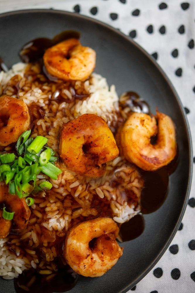 Bourbon Shrimp Bowl
