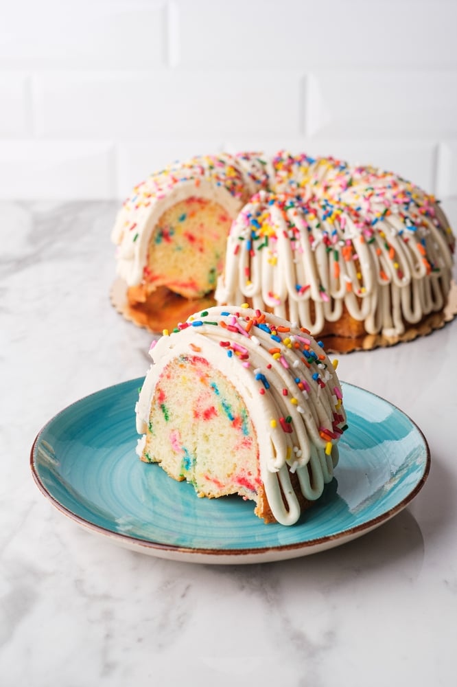 Confetti Vanilla Slice