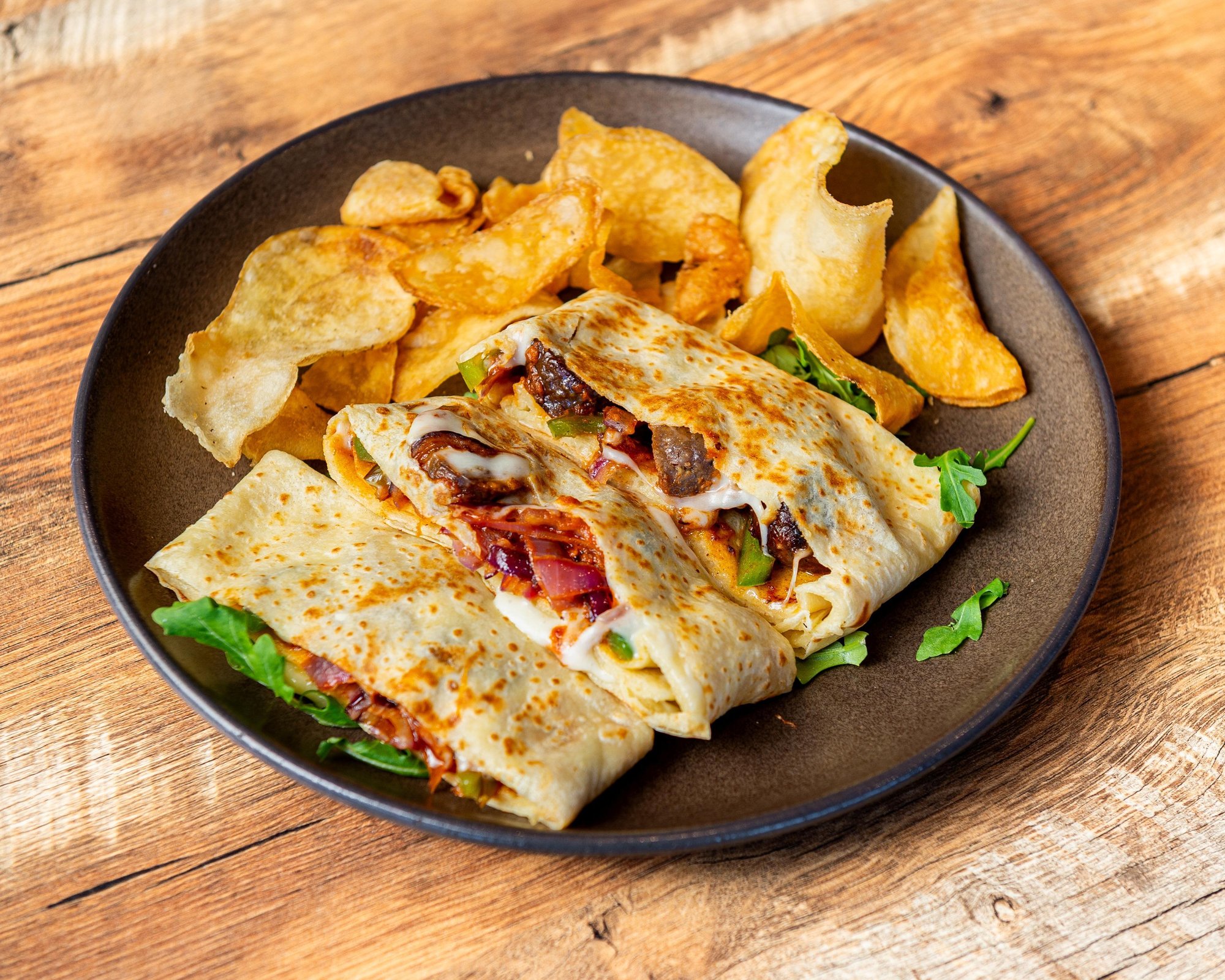 Italian Beef Sausage Crêpe