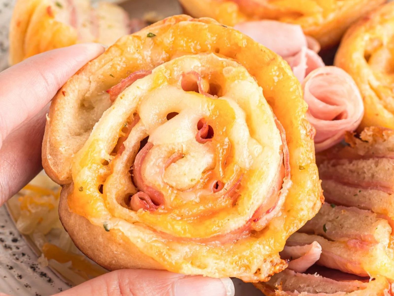 Ham & cheese on a roll