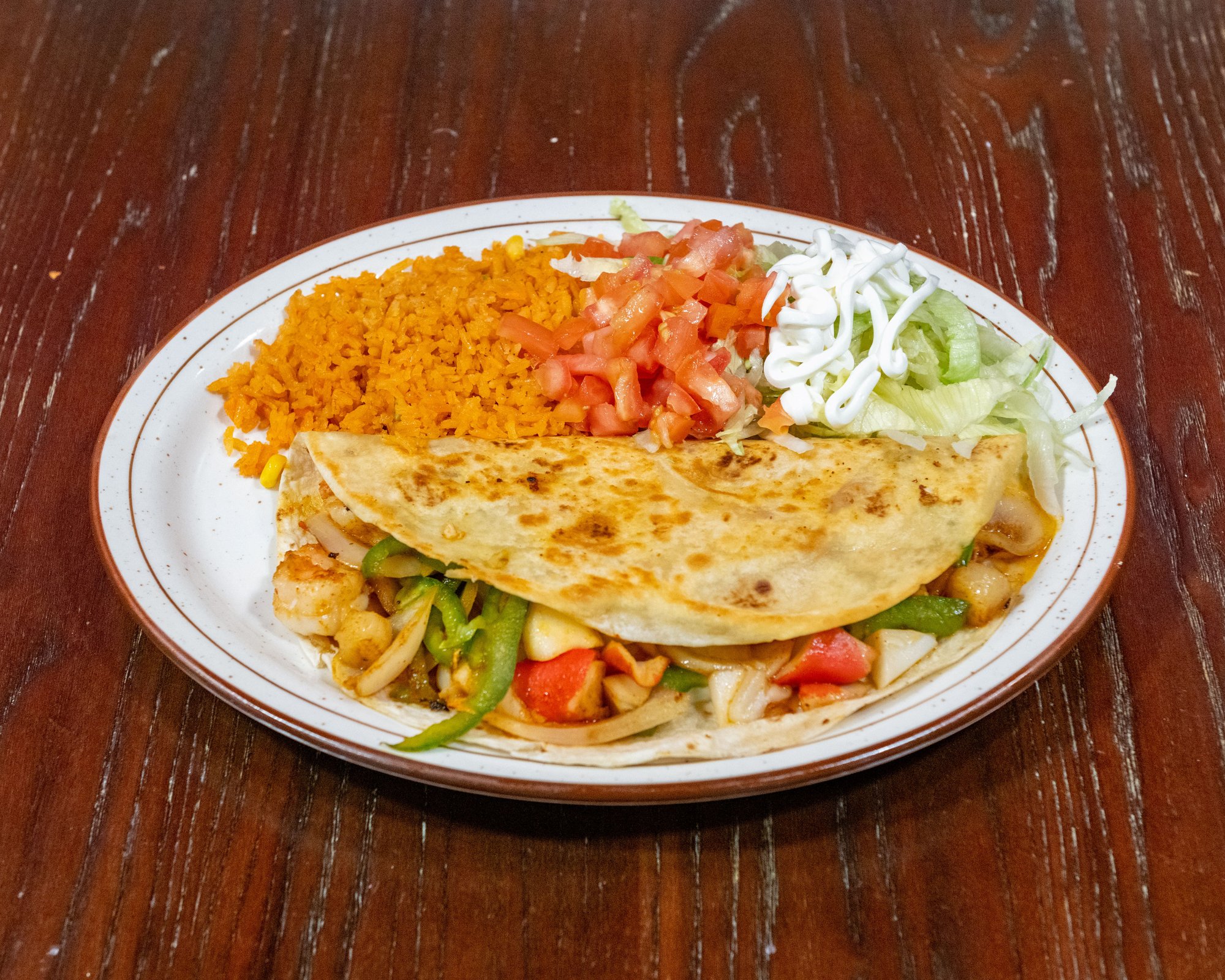 10" Seafood Quesadilla