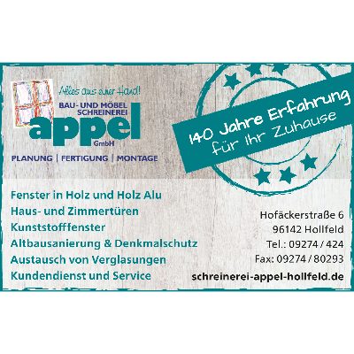 Logo von Appel GmbH Bau- und Möbelschreinerei