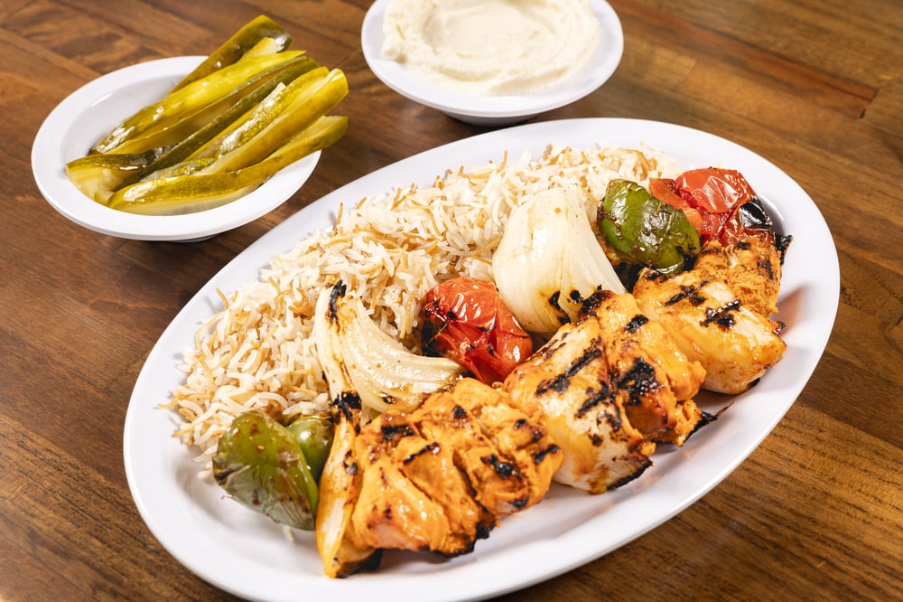 Tawook (Chicken Kabob Platter)