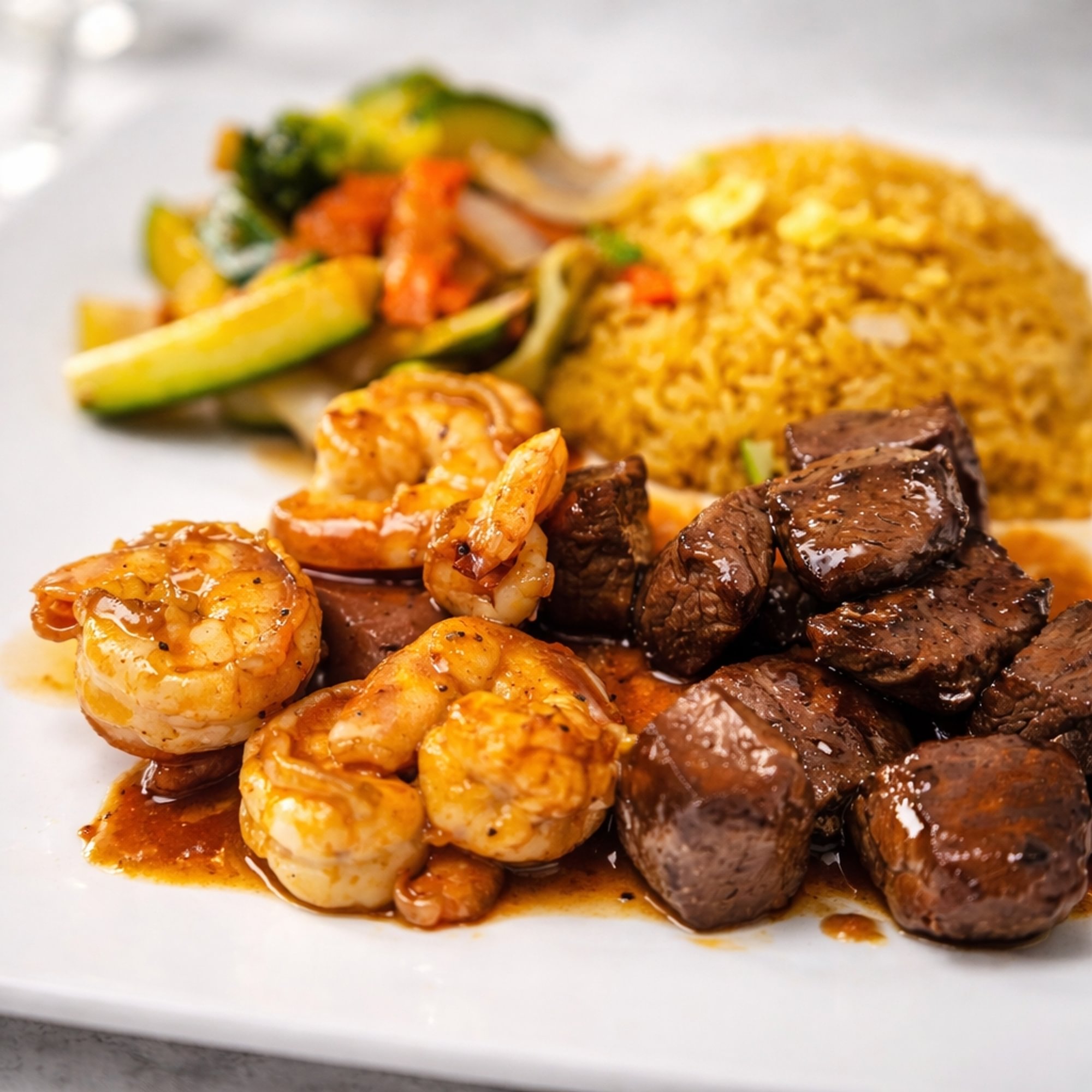 Hibachi Shrimp & Steak