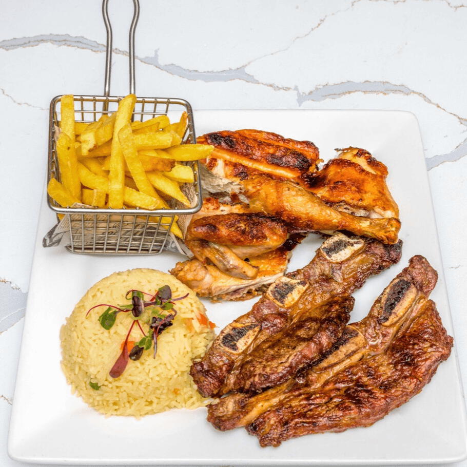 BBQ Chicken & Beef Ribs