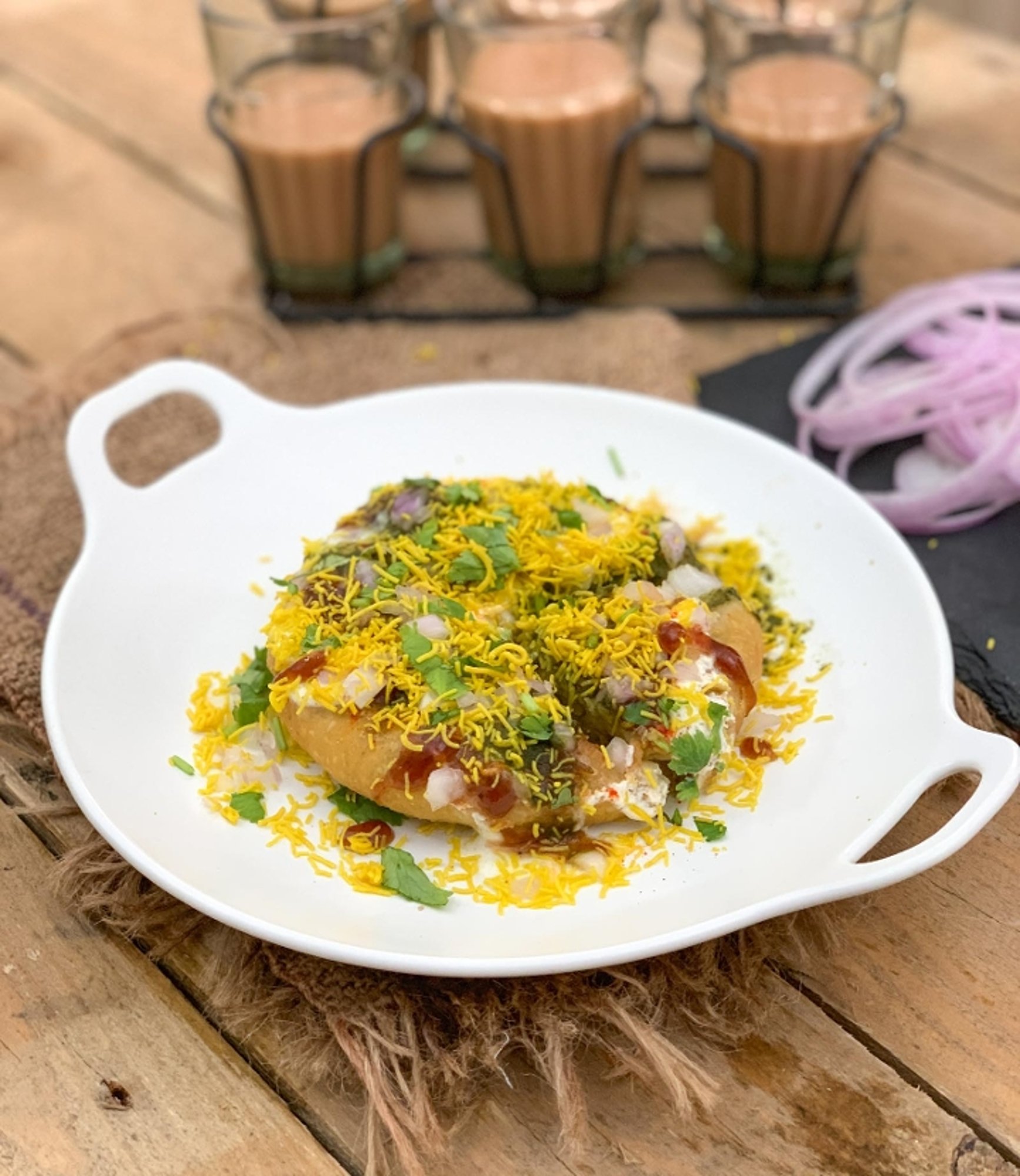 Kachori Chaat (Vegeterian)