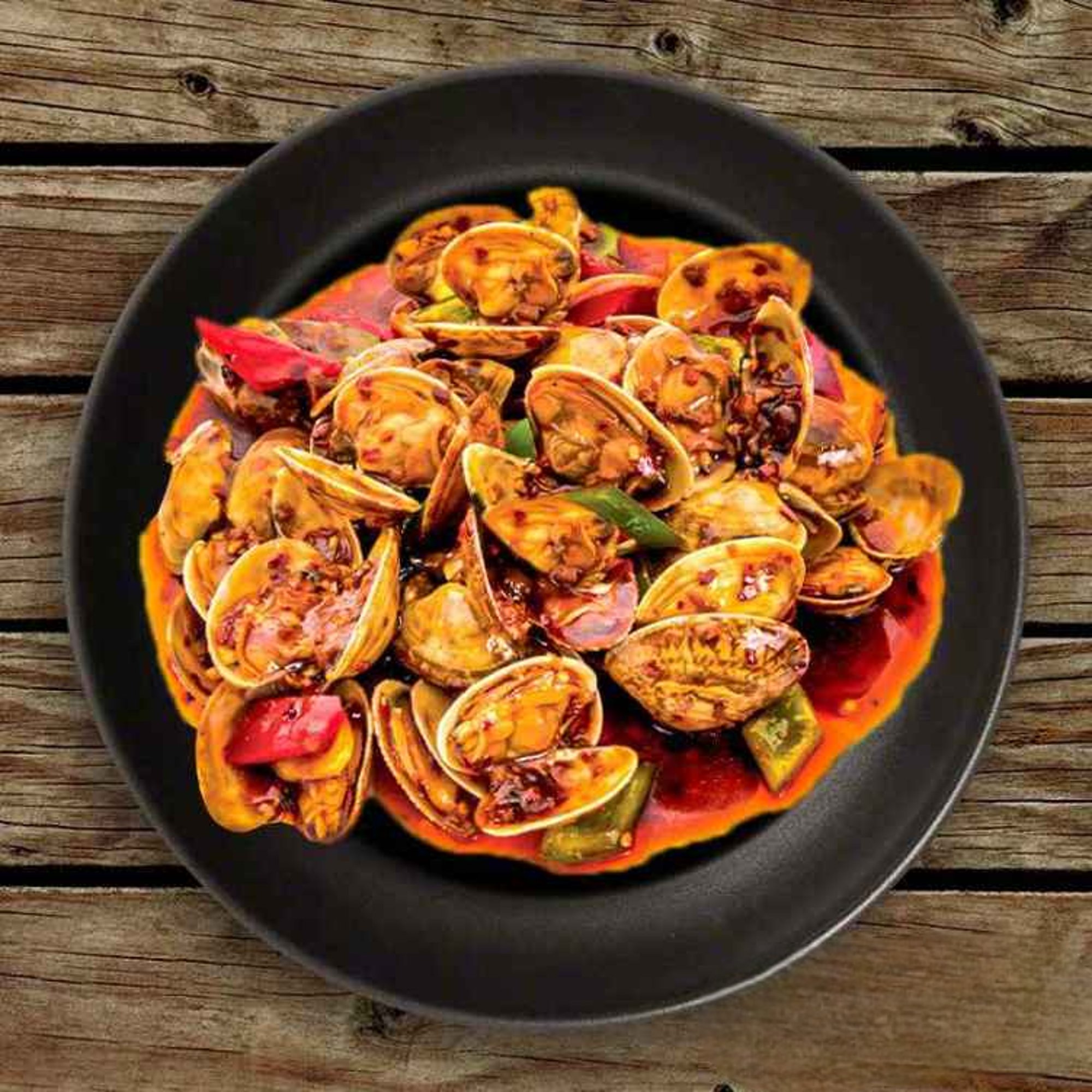 SF9. 豉汁炒蜆/Stir-Fried Clams in Black Bean Sauce
