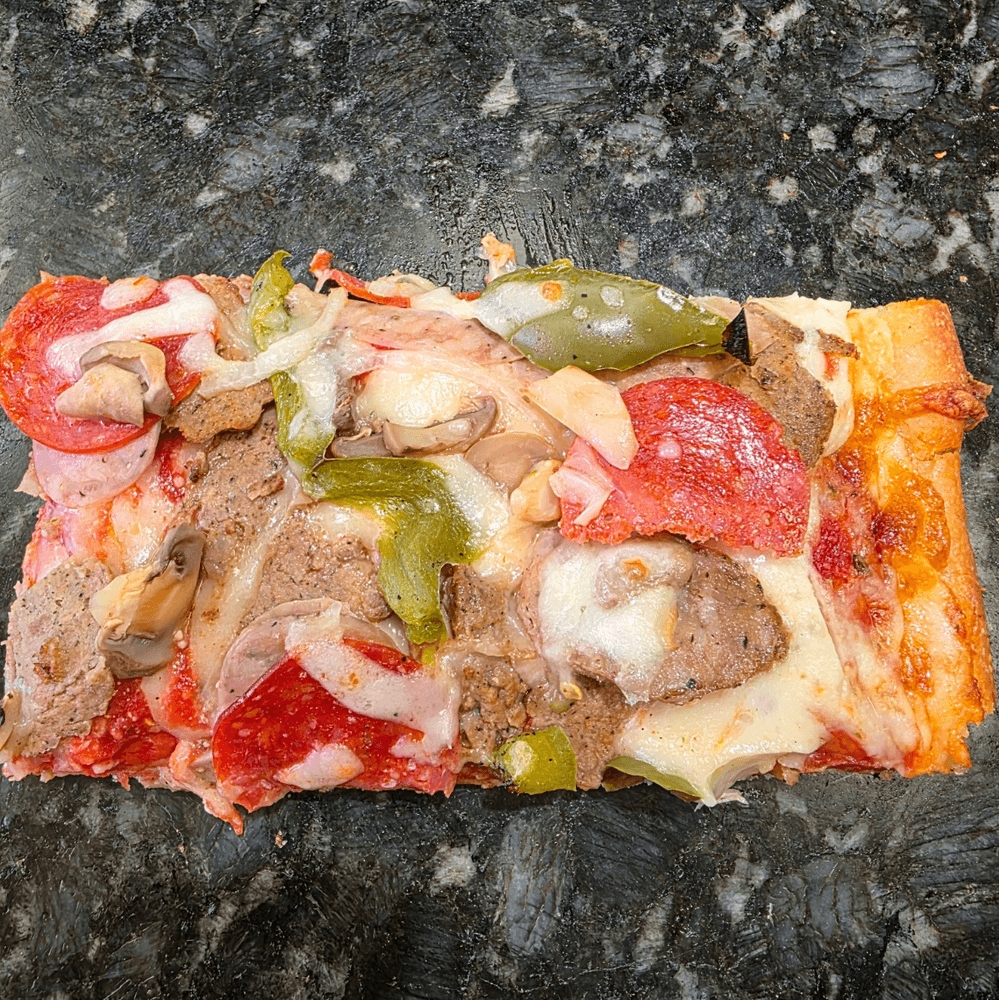 Sicilian Everything Pizza Slice