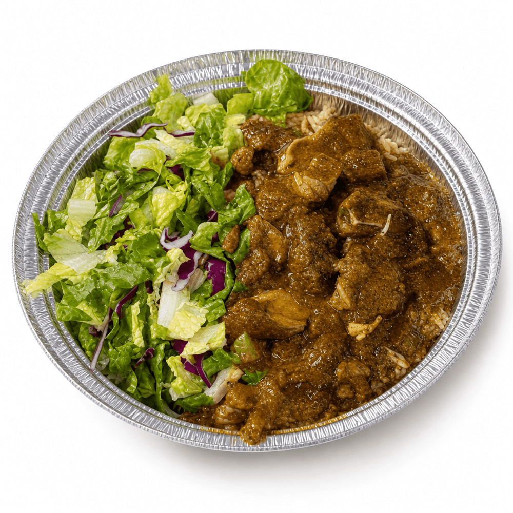Goat Curry Over Rice