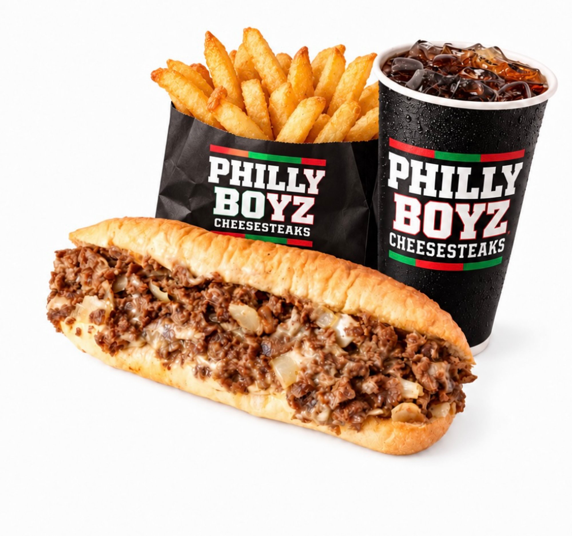 Philly Steak- Fries/Can Soda