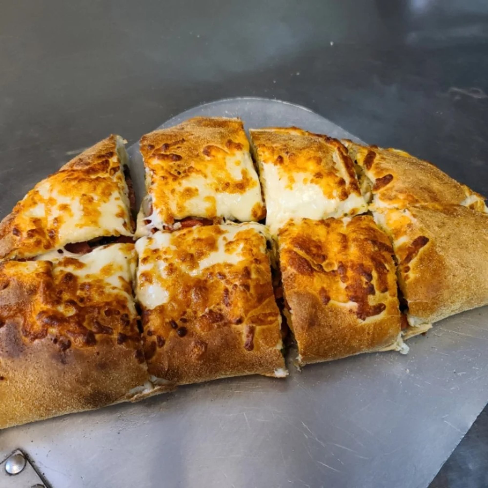 BBQ Chicken Bacon Ranch Calzone