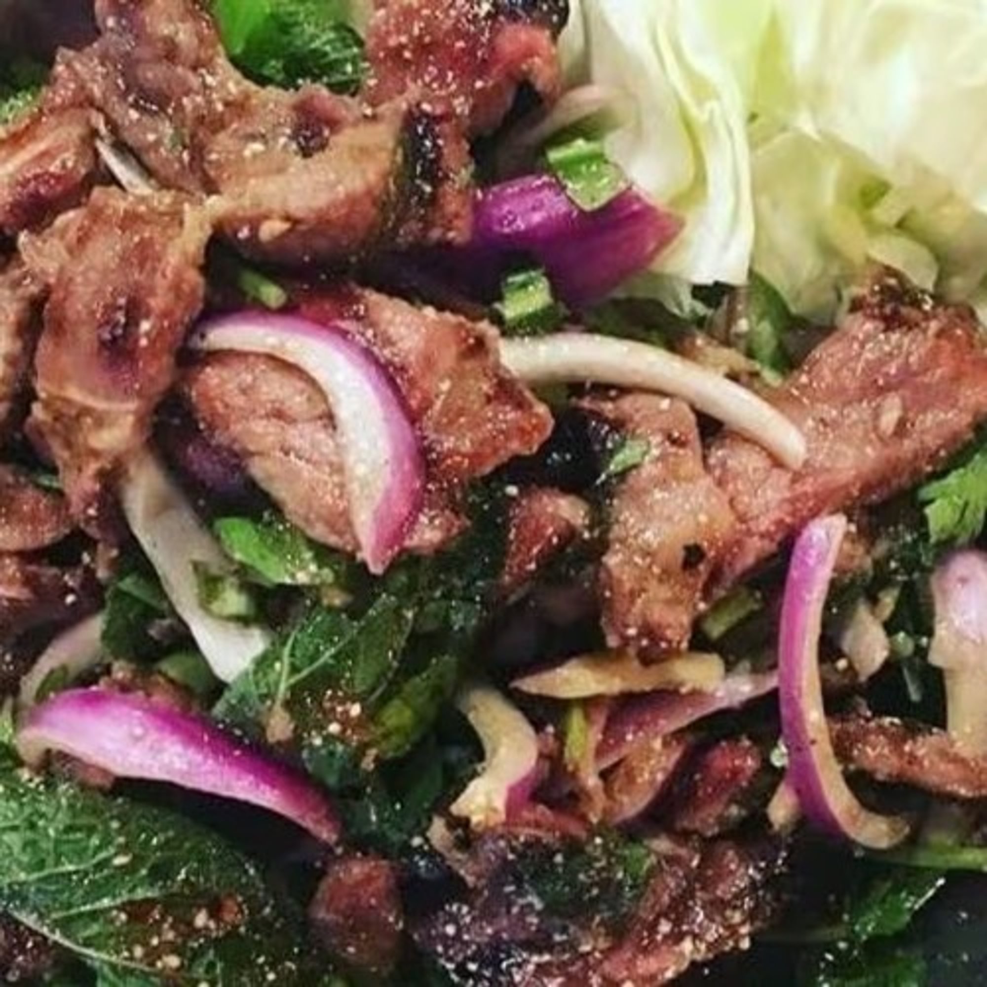 Grilled Pork Nam Tok (น้ำตกหมู)