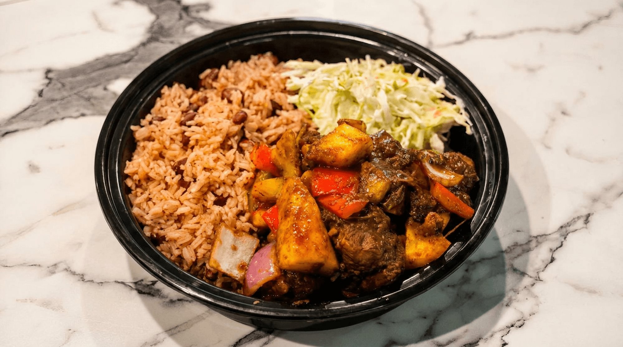 Brown Stew Chicken Bowl