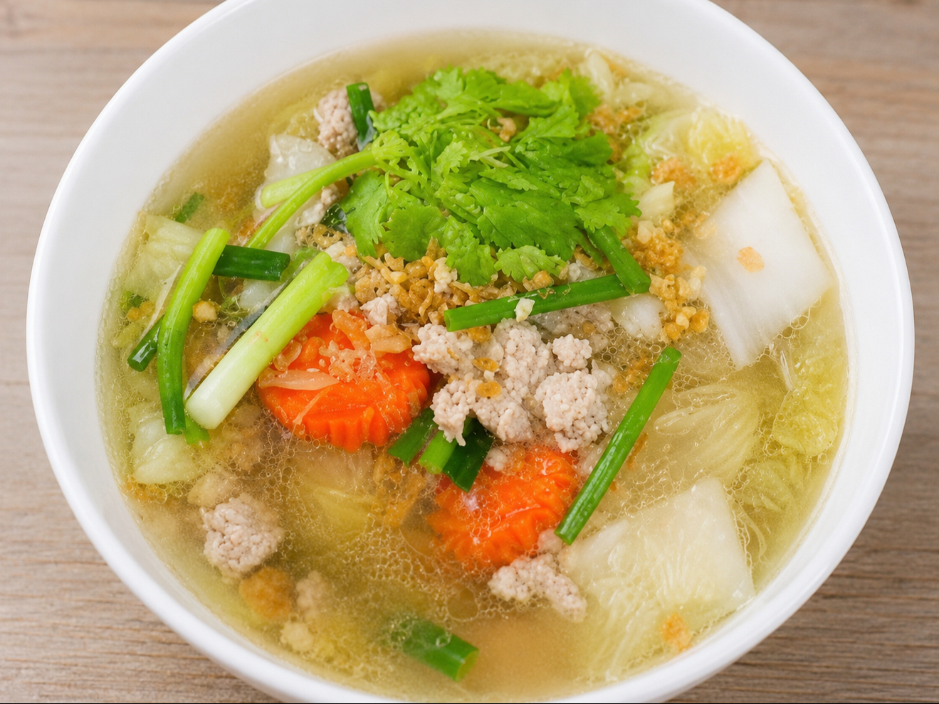 Sm Mixed Veggies in Clear Broth