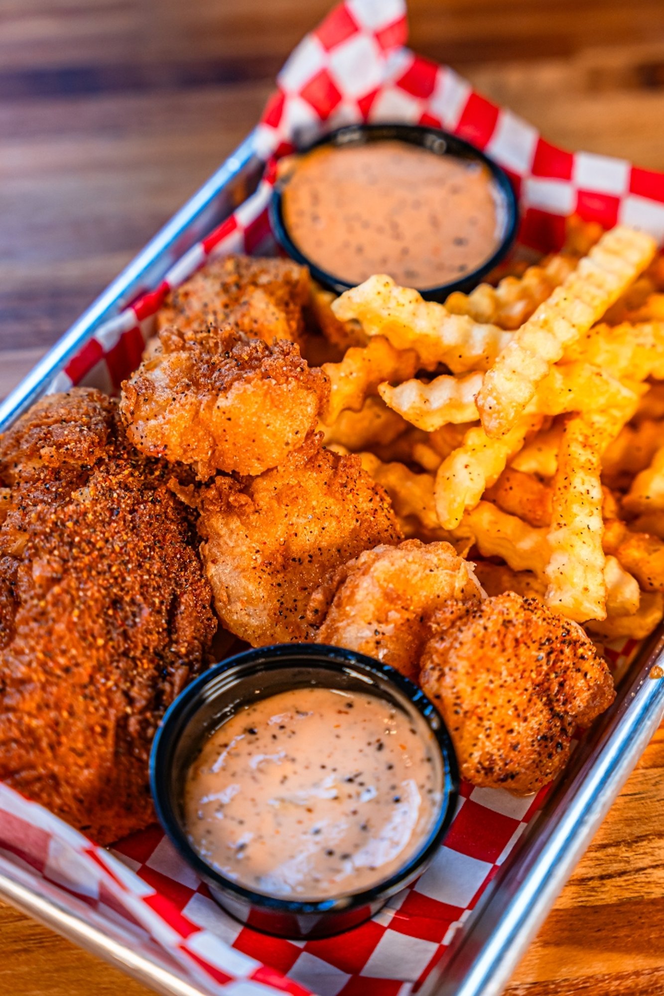 Fish and Shrimp (3) Basket