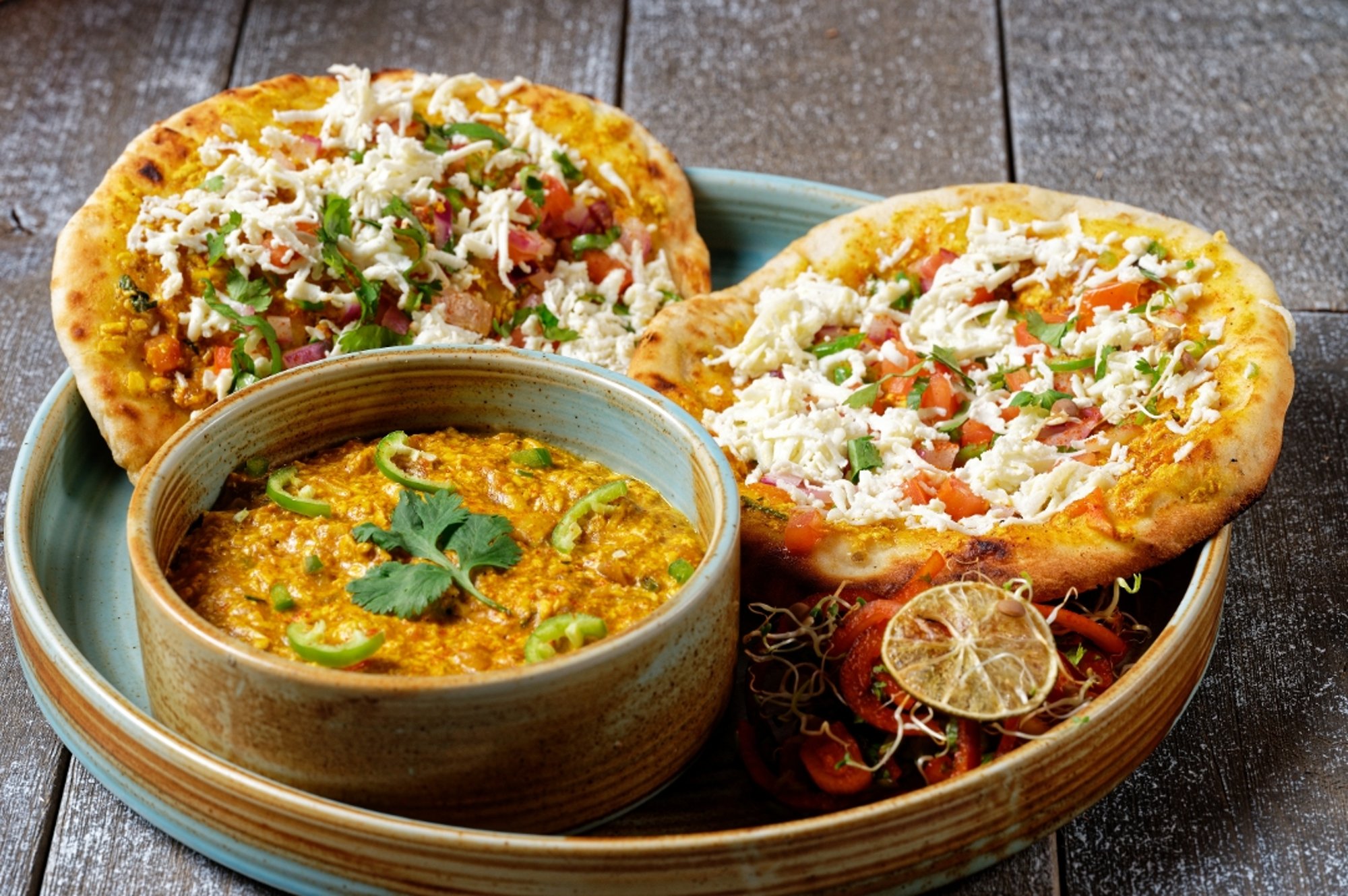 Amritsari Paneer Bhurji Kulcha