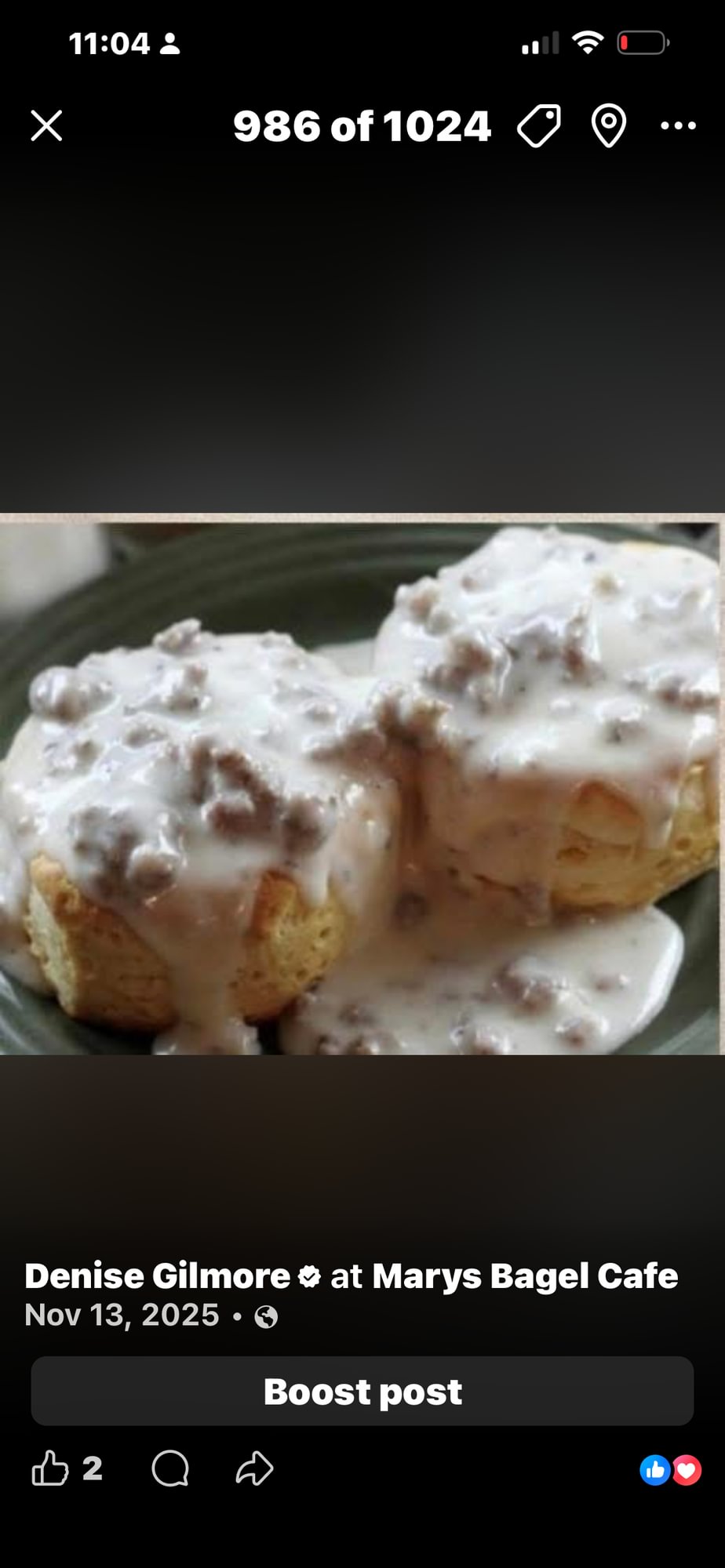 BISCUITS AND SAUSAGE GRAVY