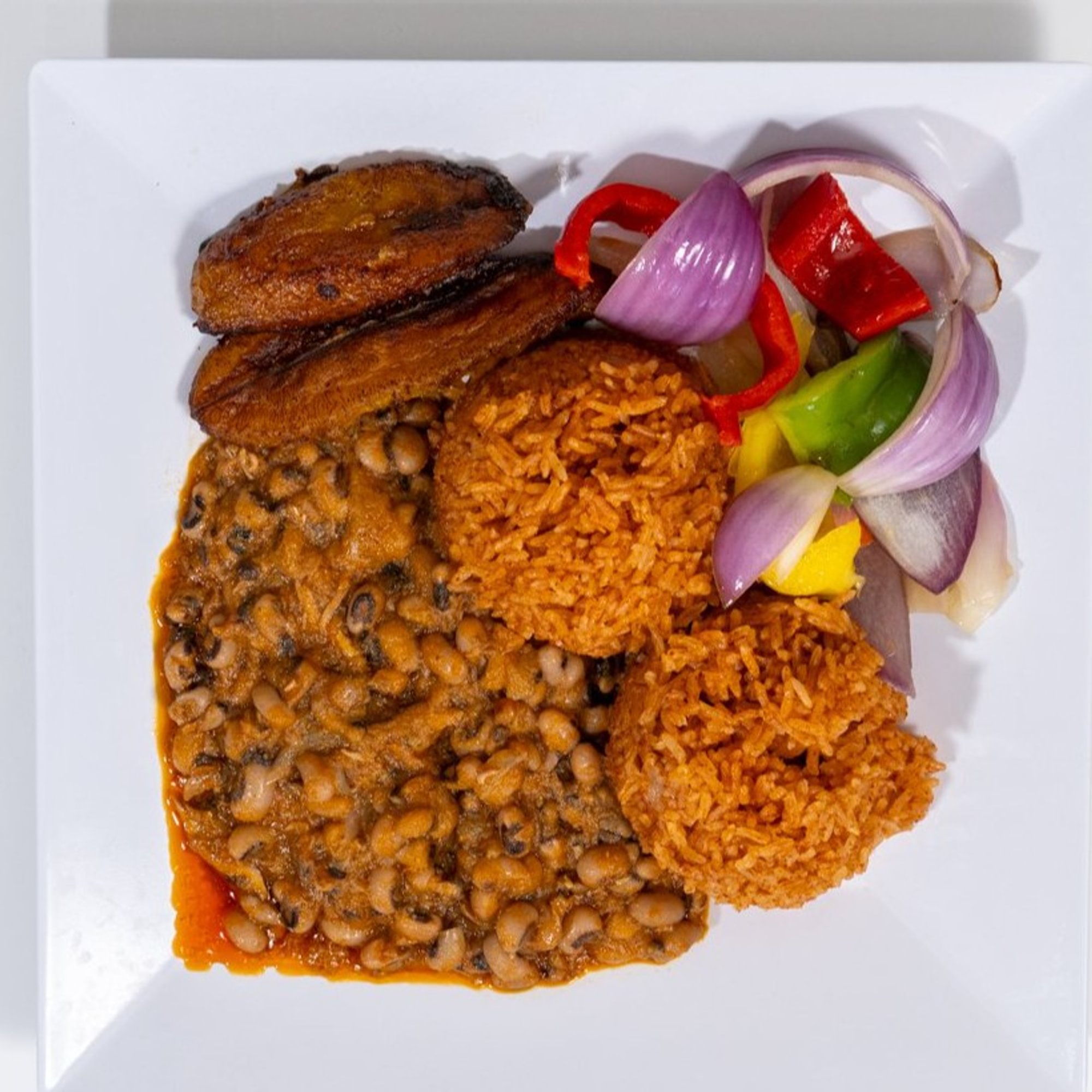 Jollof/Beans Stew/Plantain