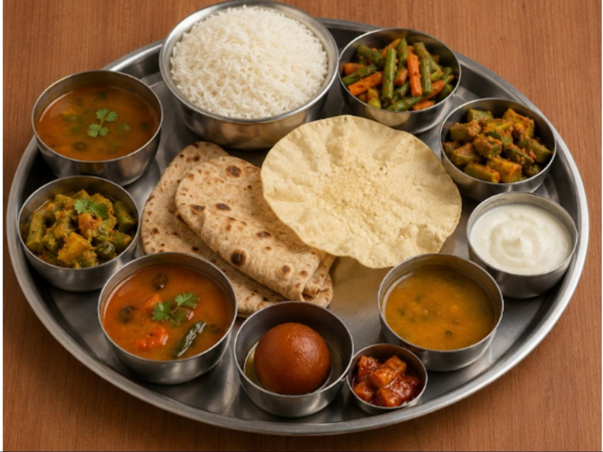 Anjappar Vegetarian Thali
