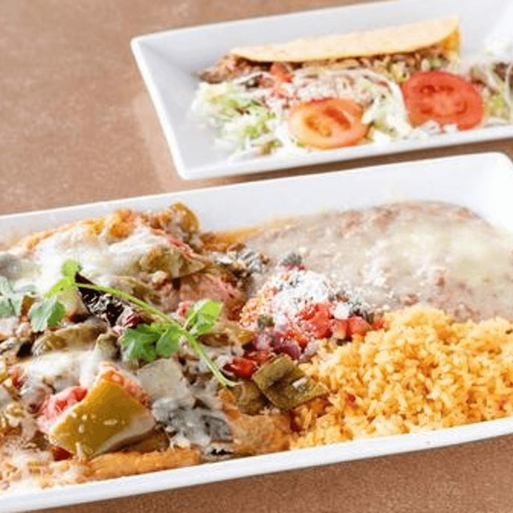 #4-Two Chile Rellenos and One Taco