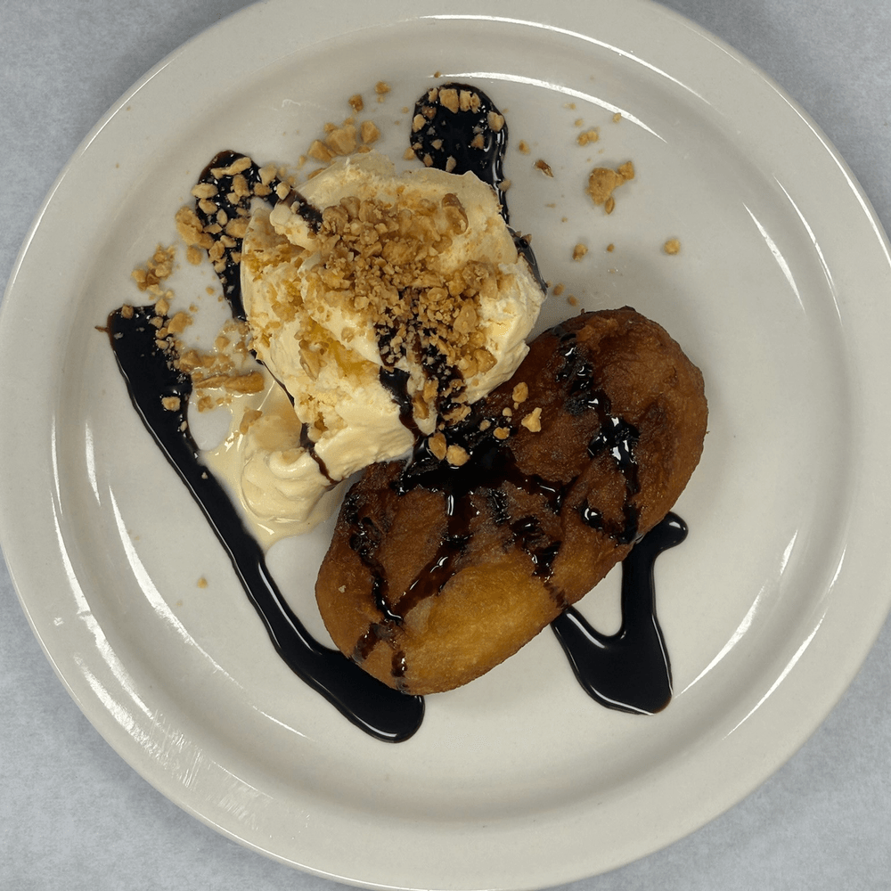 Fried Banana Top Ice Cream